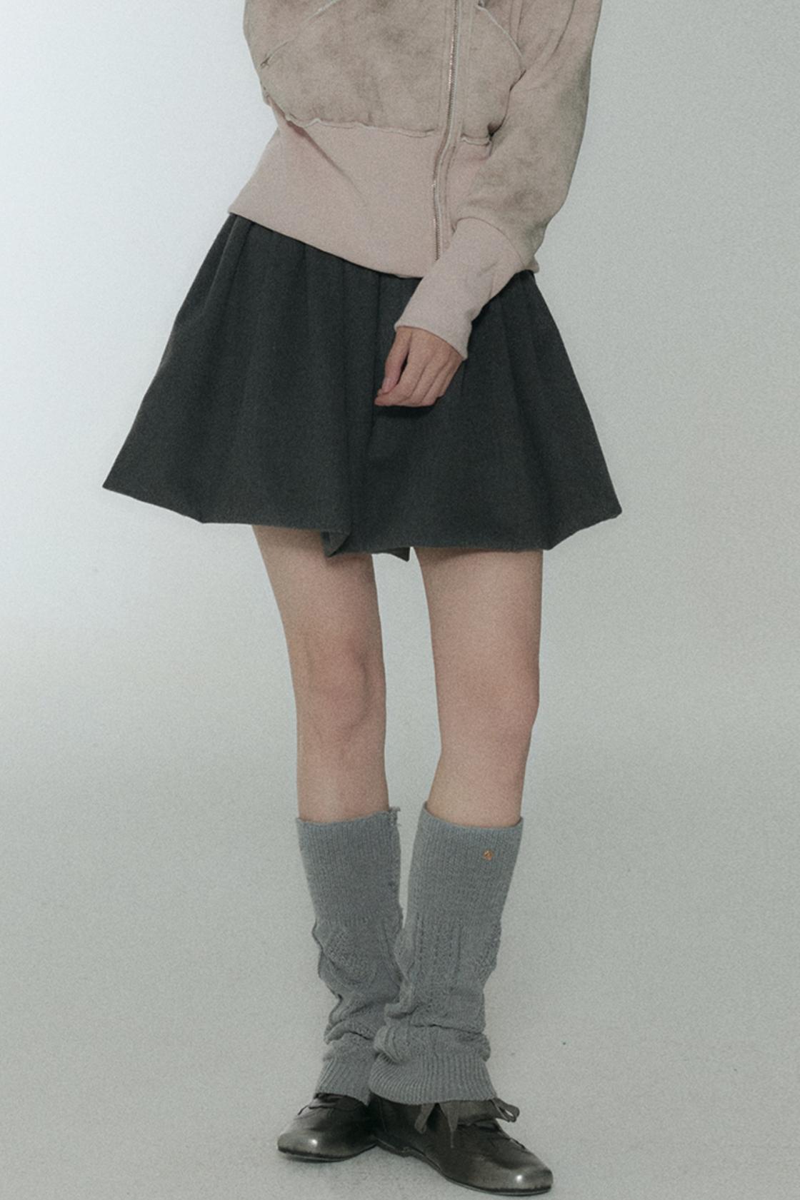 Pink Polka Dot Pleated Skirt