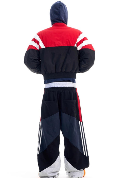 Contrast Cotton Bomber Jacket