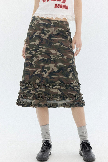 Green A-Line Skirt