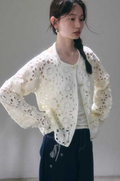 Floral Dream Häkeljacke