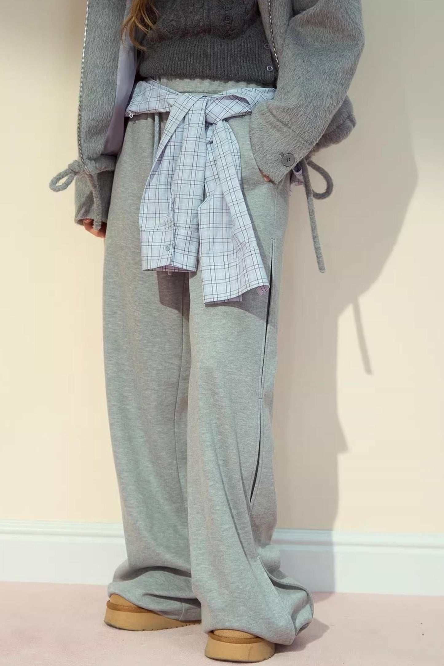 Straight Woolen Trousers