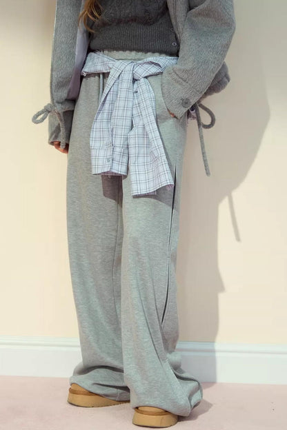 Straight Woolen Trousers