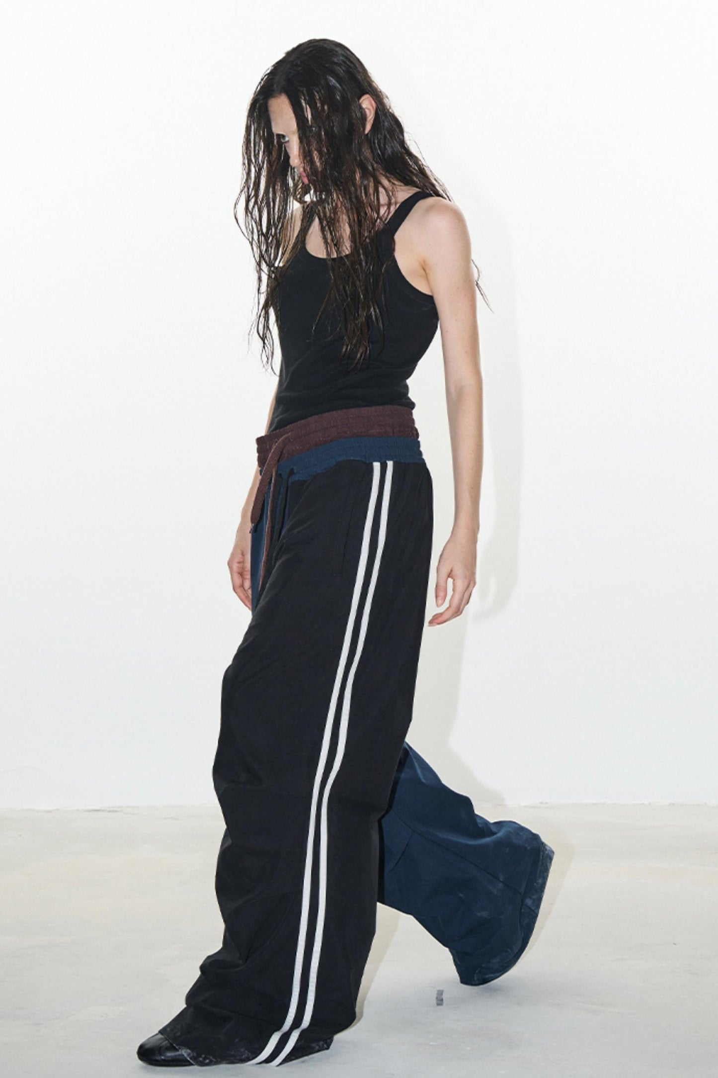 Double Layer Look Sports Pants
