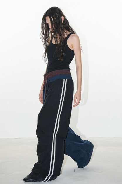 Double Layer Look Sports Pants