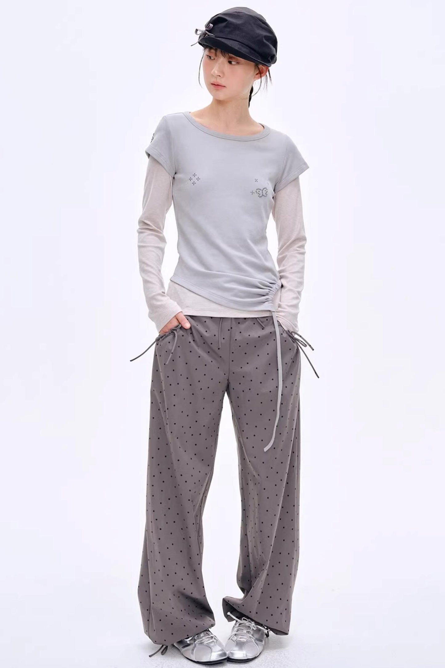 Sunlight Melody Polka Dot Jogger Pants