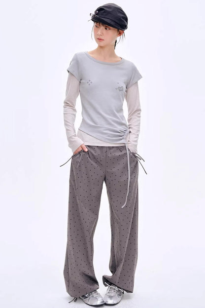 Sunlight Melody Polka Dot Jogger Pants