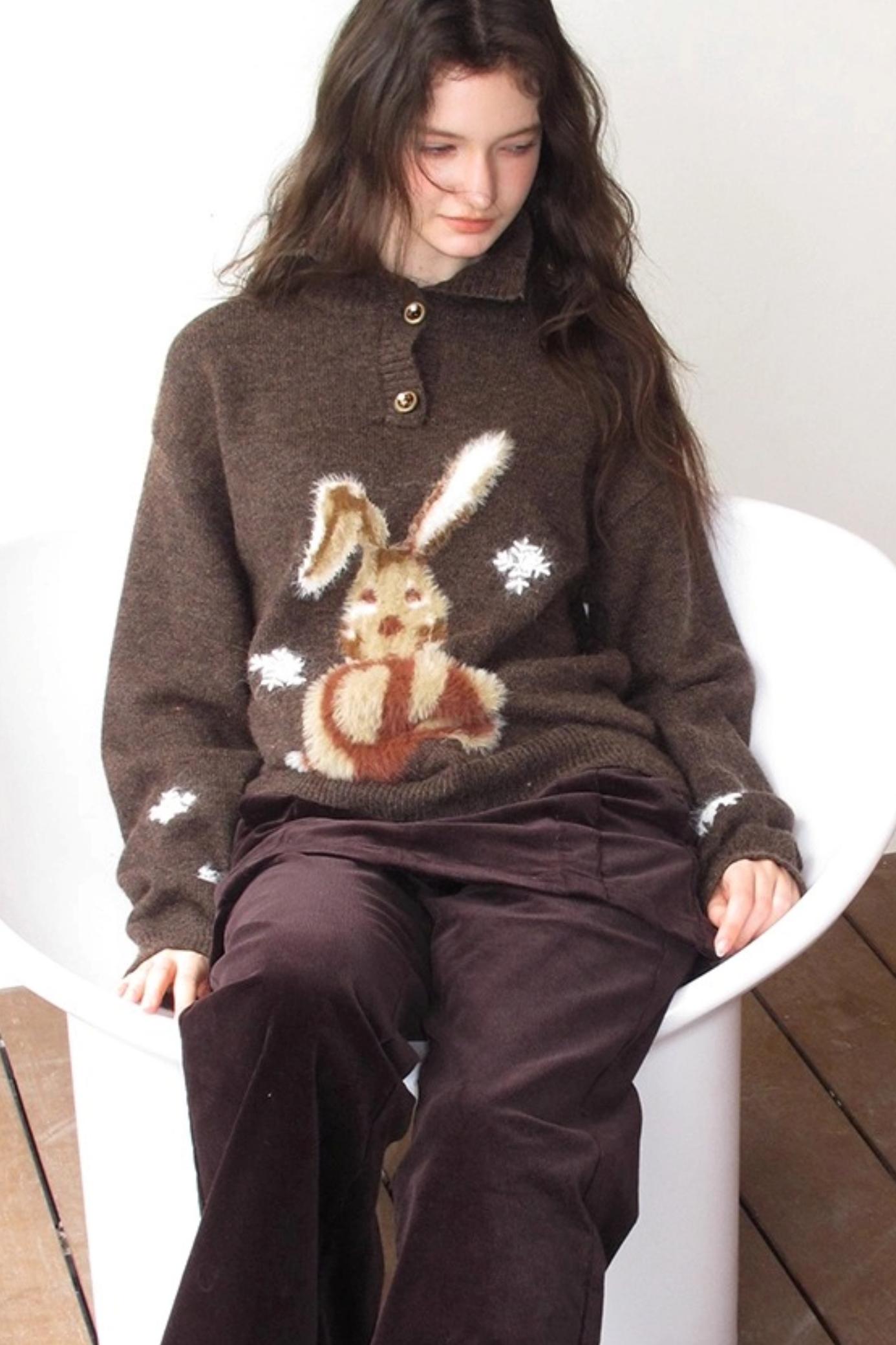 Snow Rabbit Wool Sweater