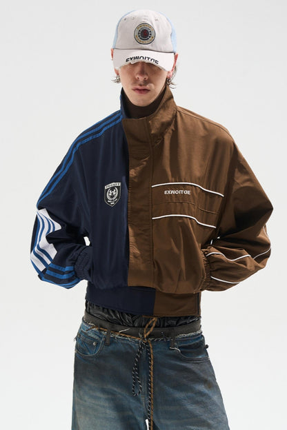 Casual Cropped Zip-Up Jacket