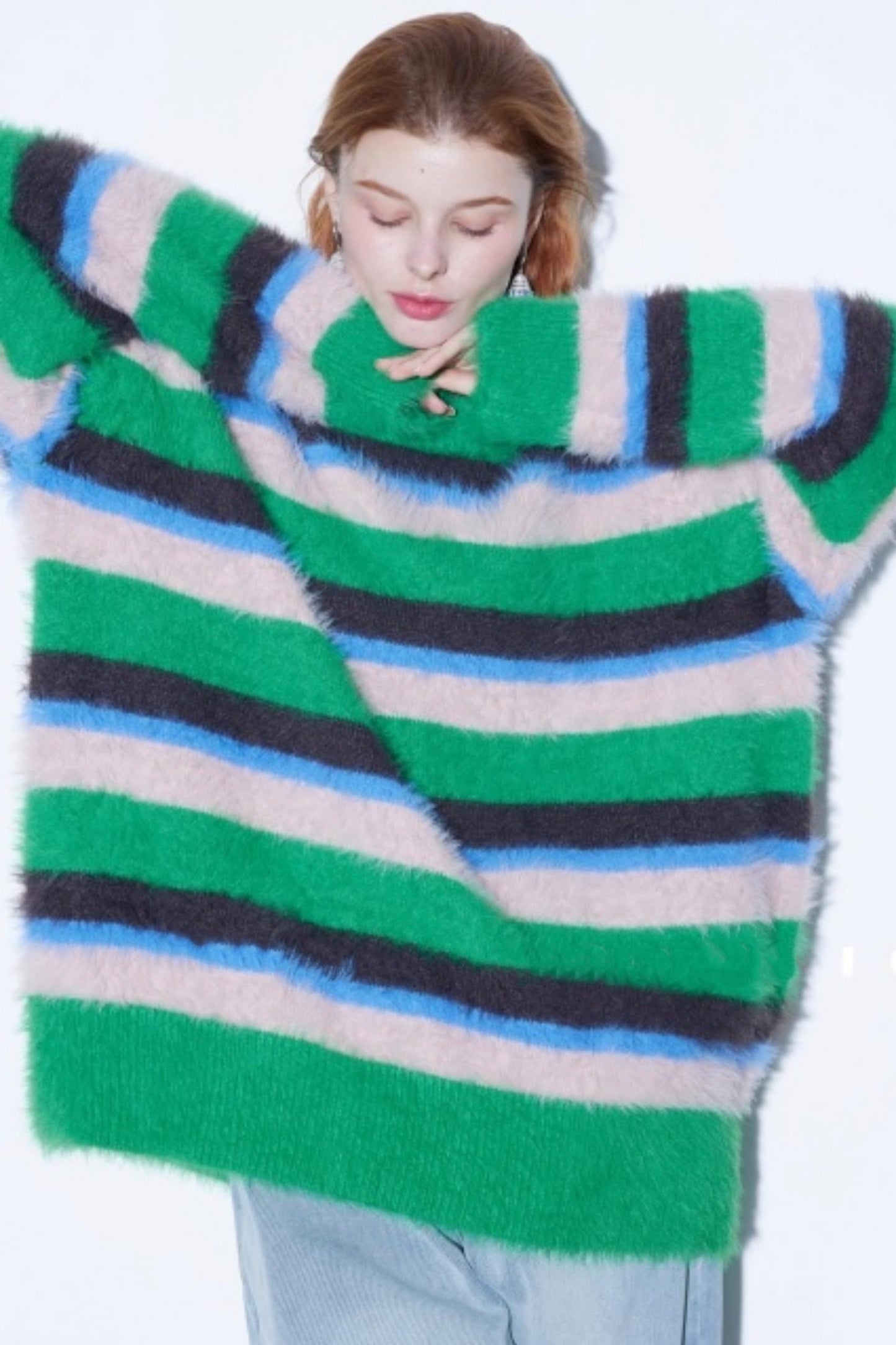 Retro Striped Winter Sweater