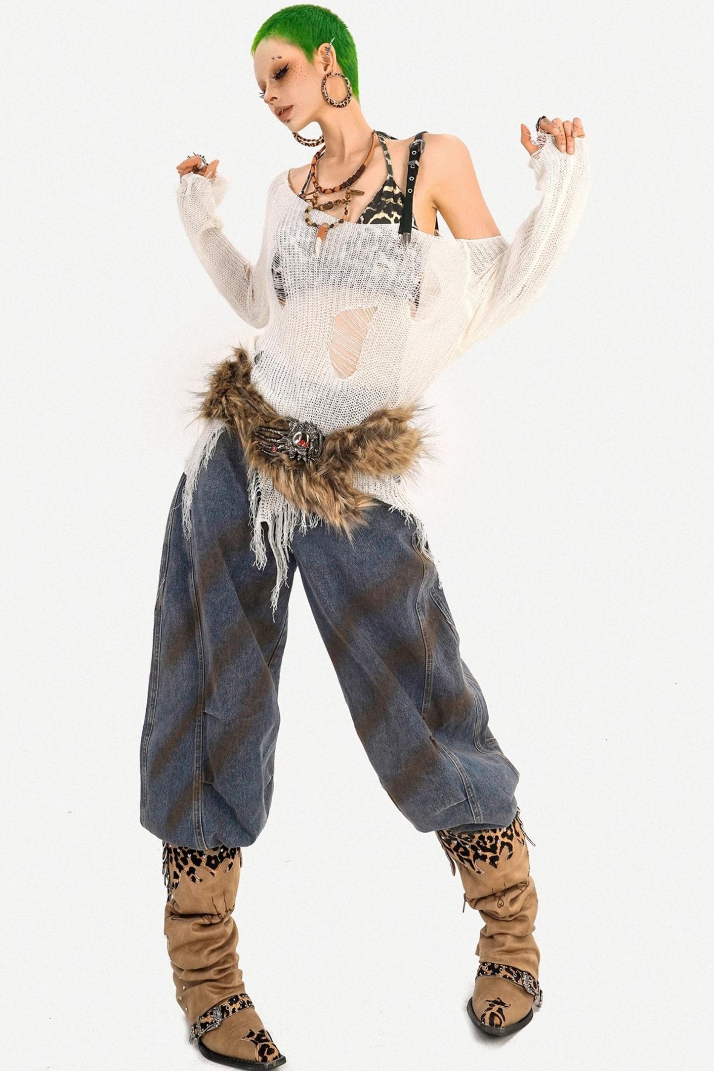 American Design Knitted Smock Top