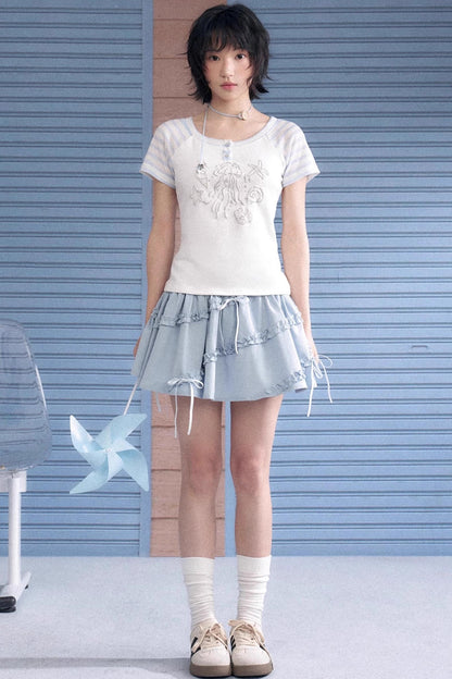 Oceanic Spirit Patchwork Tee