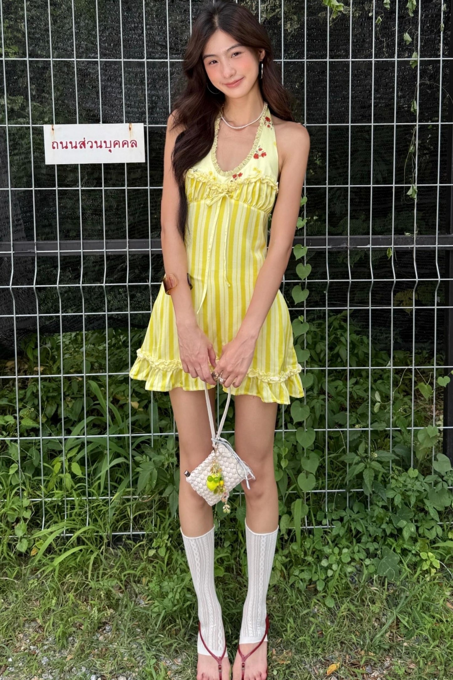 Sweet Summer Satin Yellow Dress