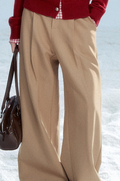 Korean Drape Wide-Leg Pants