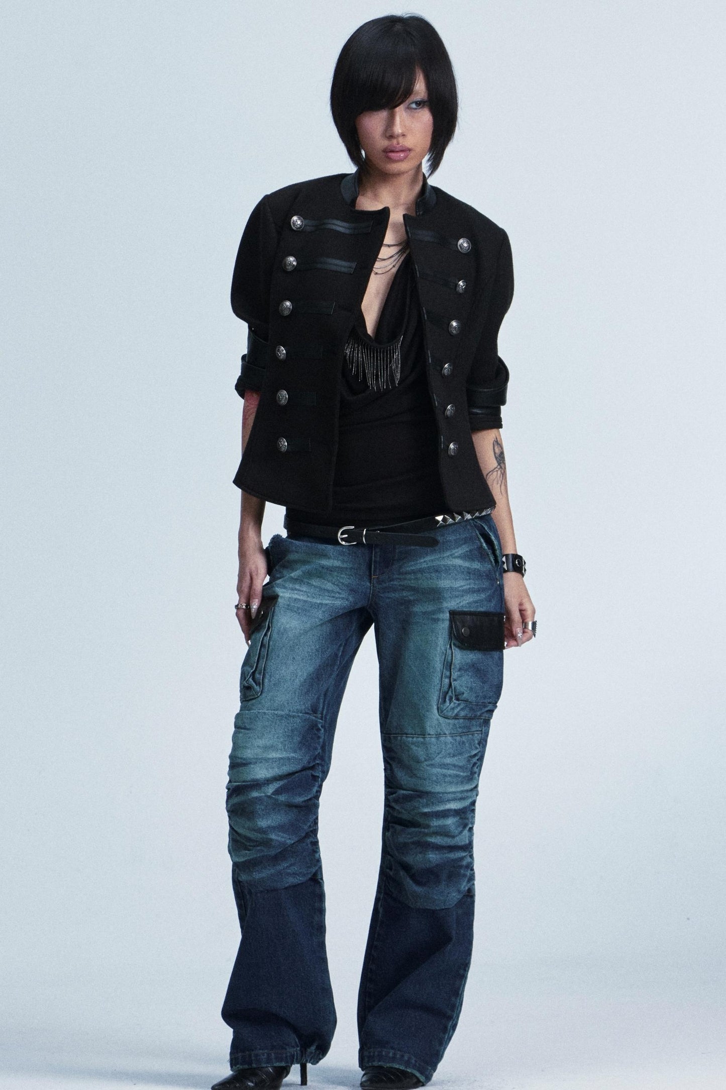 Two-Color Stretch Top