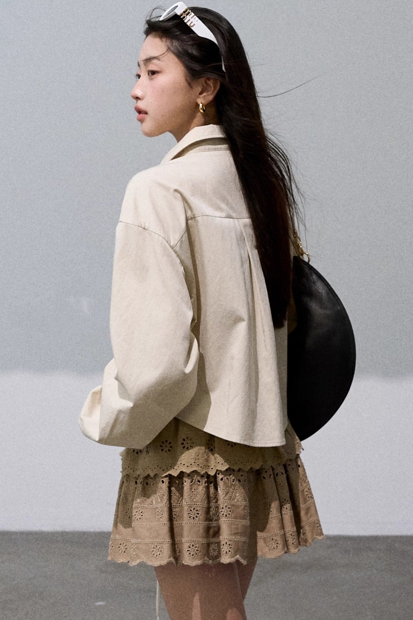 Lyocell Cotton Strap Shirt