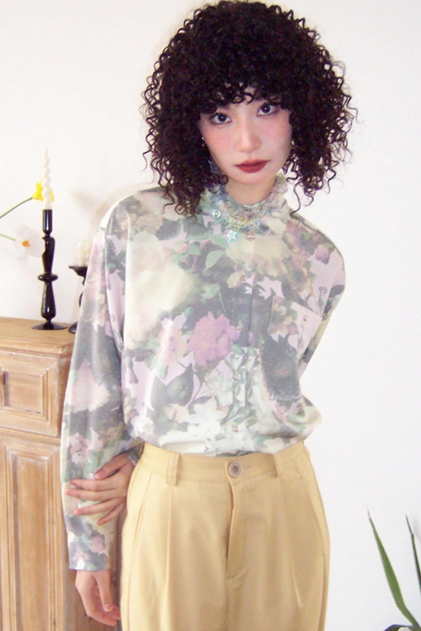 Hazy Floral Spring Shirt