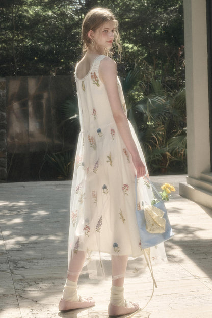 Double Layer Halter Dress