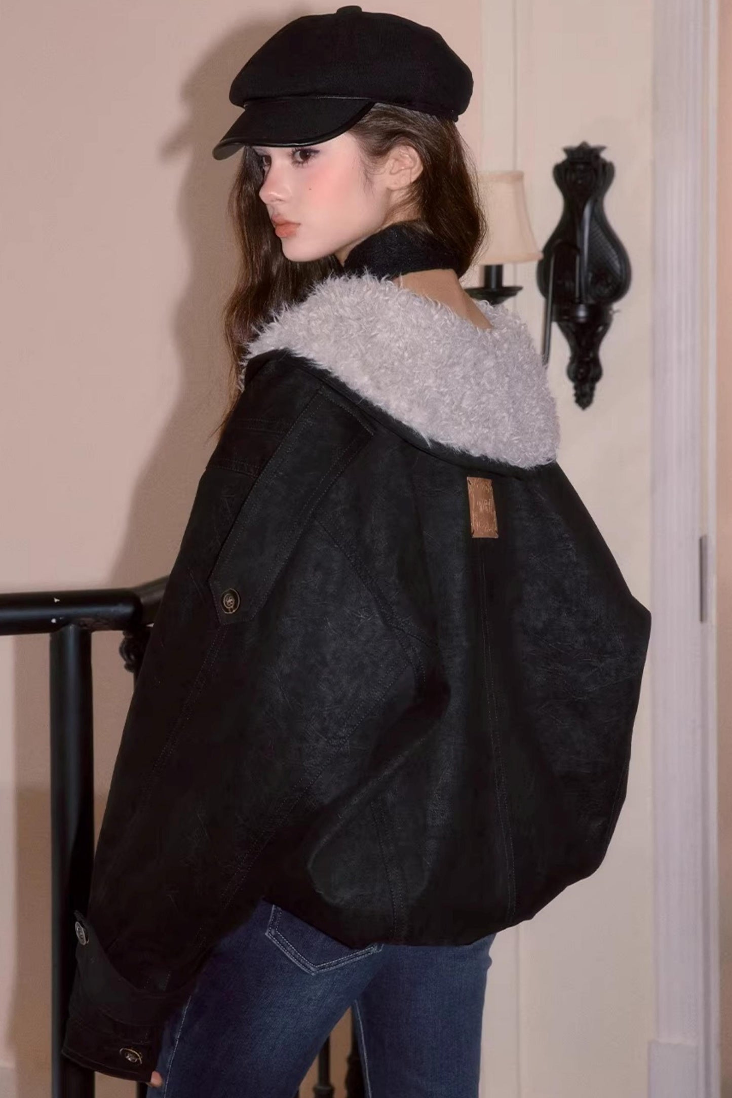 Faux Fur Vintage Jacket