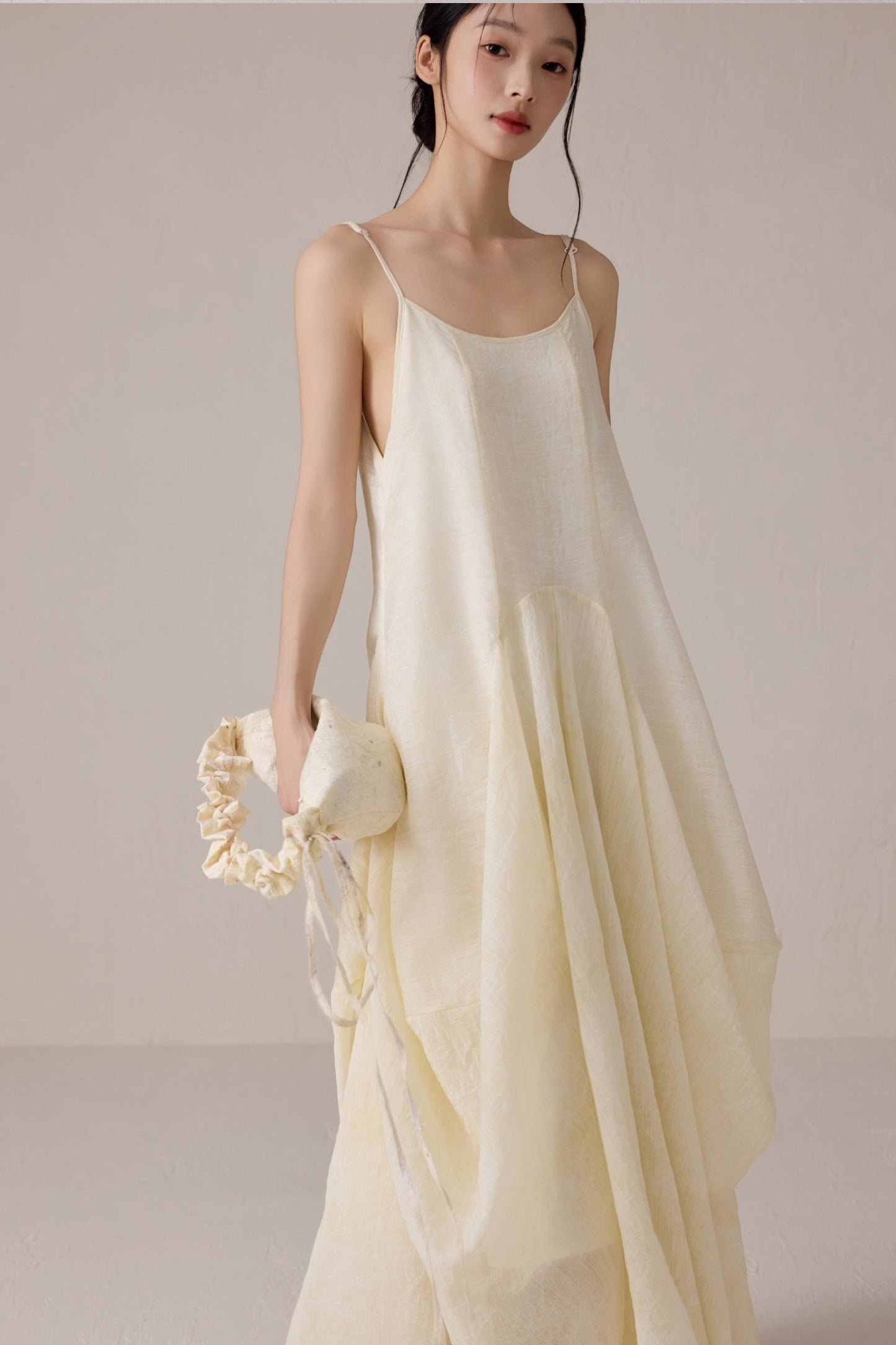 Chic Pleated Drawstring Bag