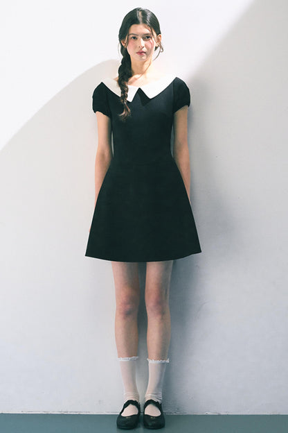 Vintage Doll Collar Midi Dress