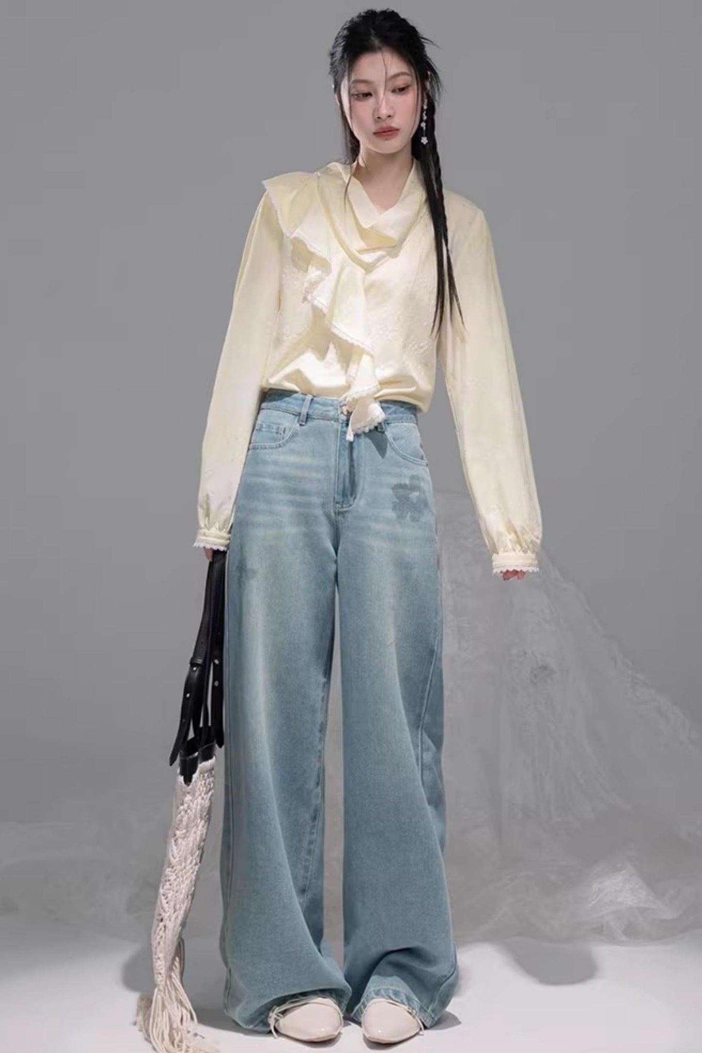 Lemon Yellow Ruffled Blouse