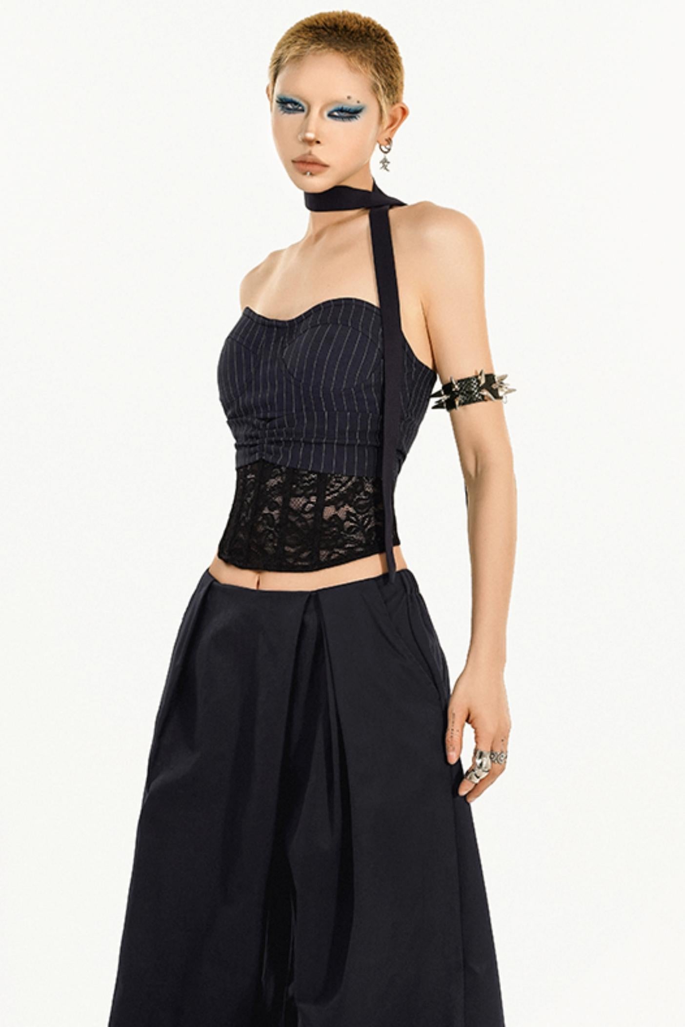 Striped Waist-Slimming Top