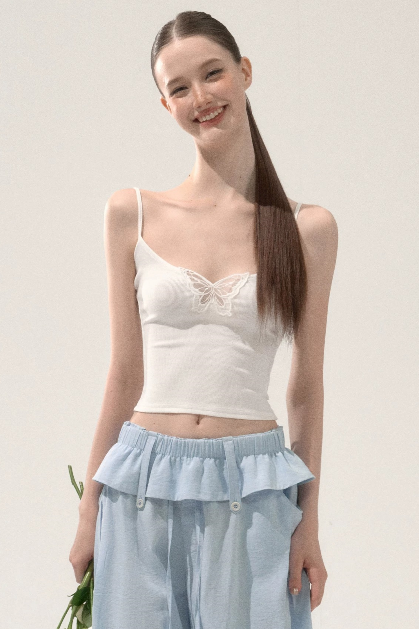 Butterfly Embroidery Camisole