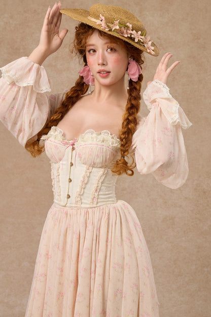 Custom Jacquard Corset Top