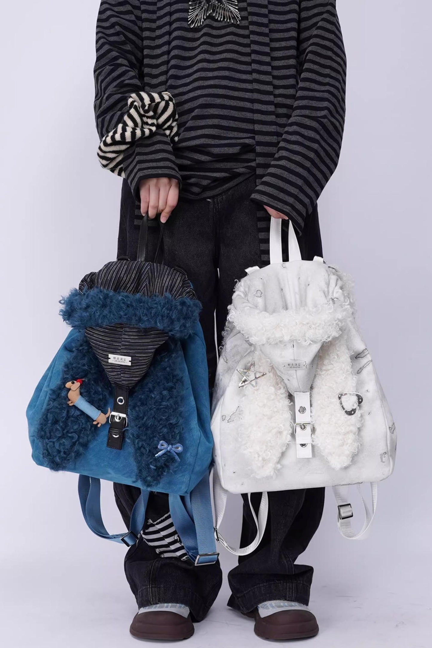 Ear Furry Crossbody Bag