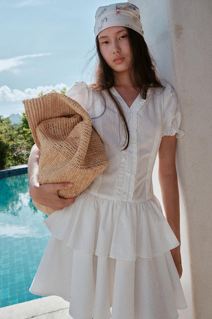 Blue Hour V-neck Dress