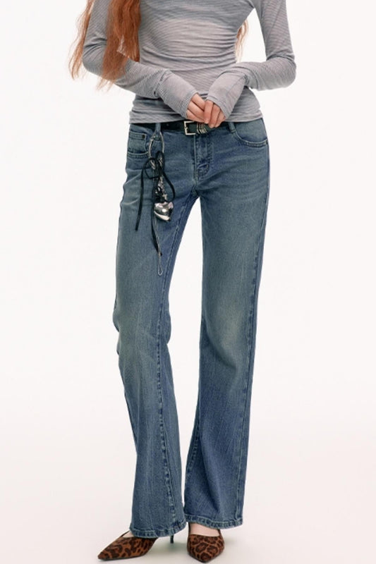 Classic Fit Loose Denim Pants