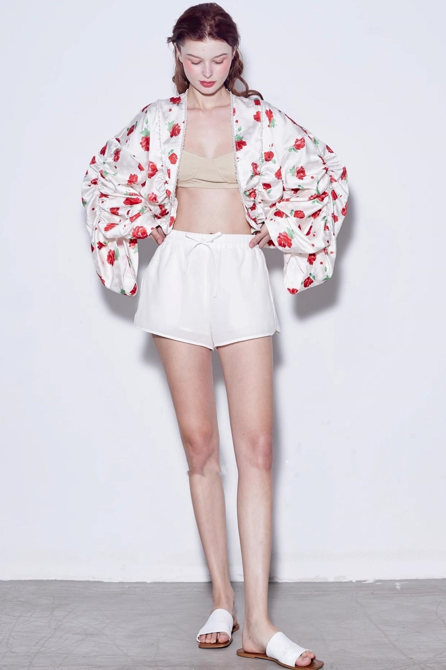 Deconstructed Rose Beaded Jacket