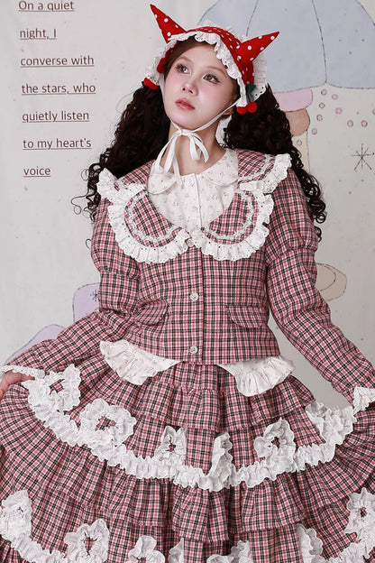 Christmas Pink Plaid Top