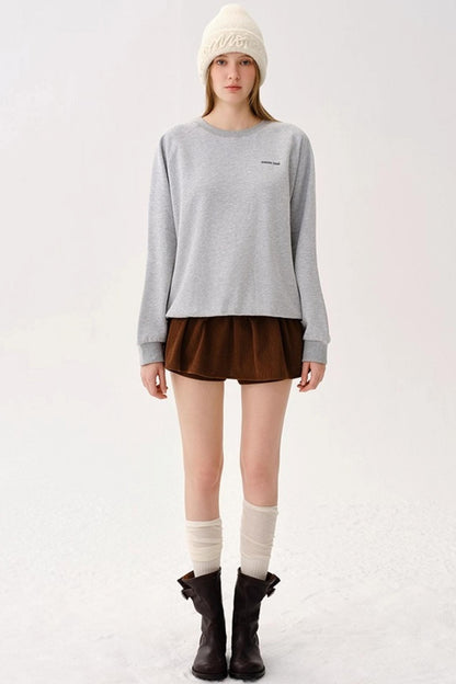 Elastic Waist Corduroy Pants