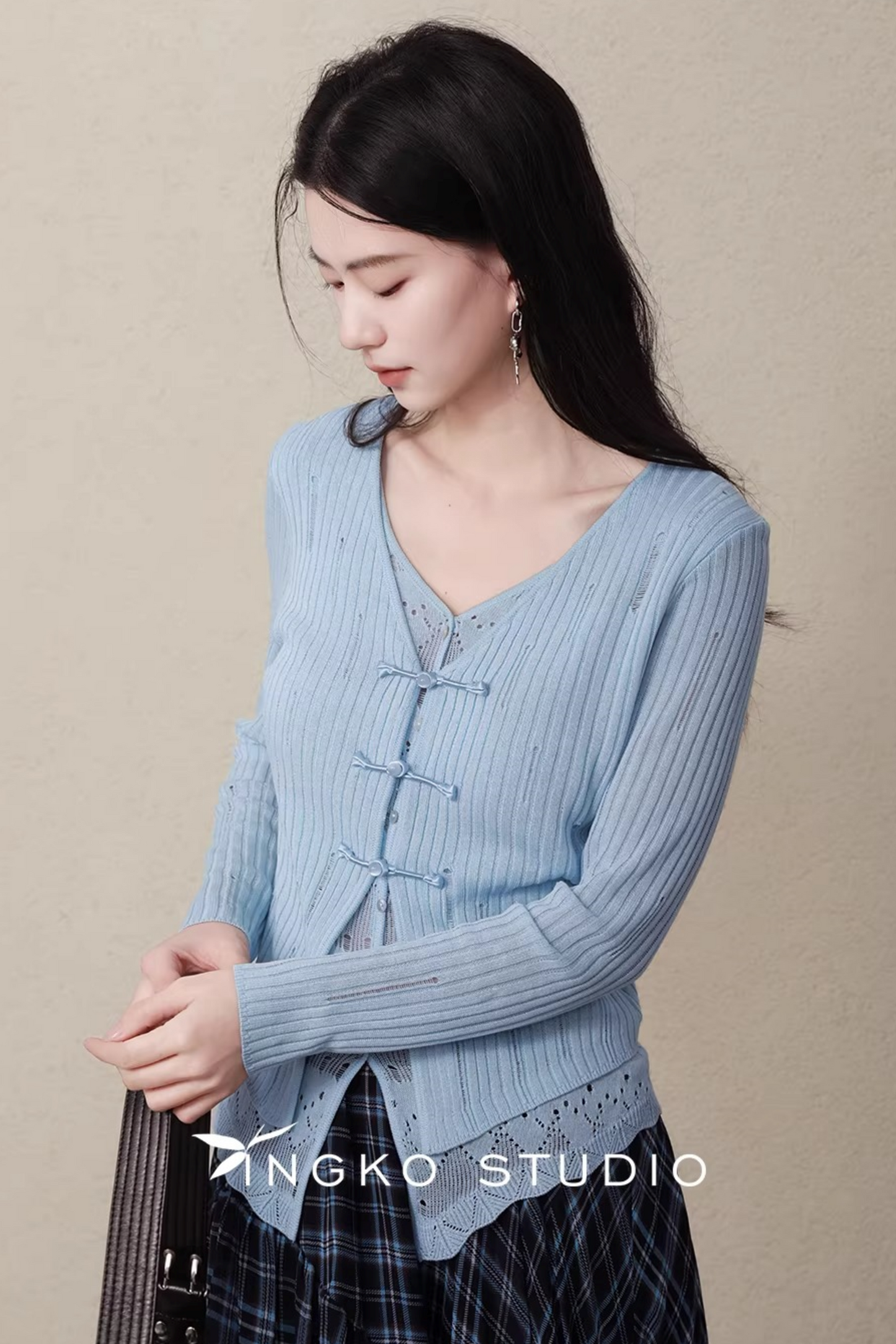 Ingko Cloud Blue Cardigan
