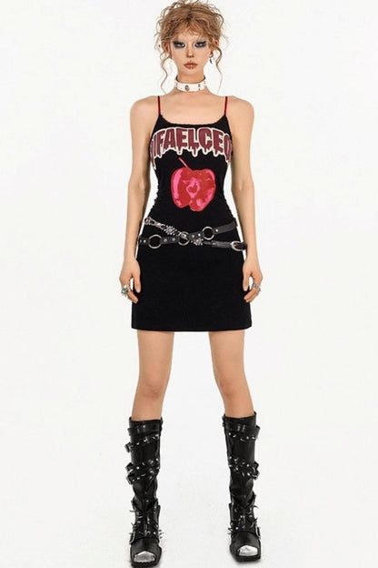 Bold Letter Halter Dress