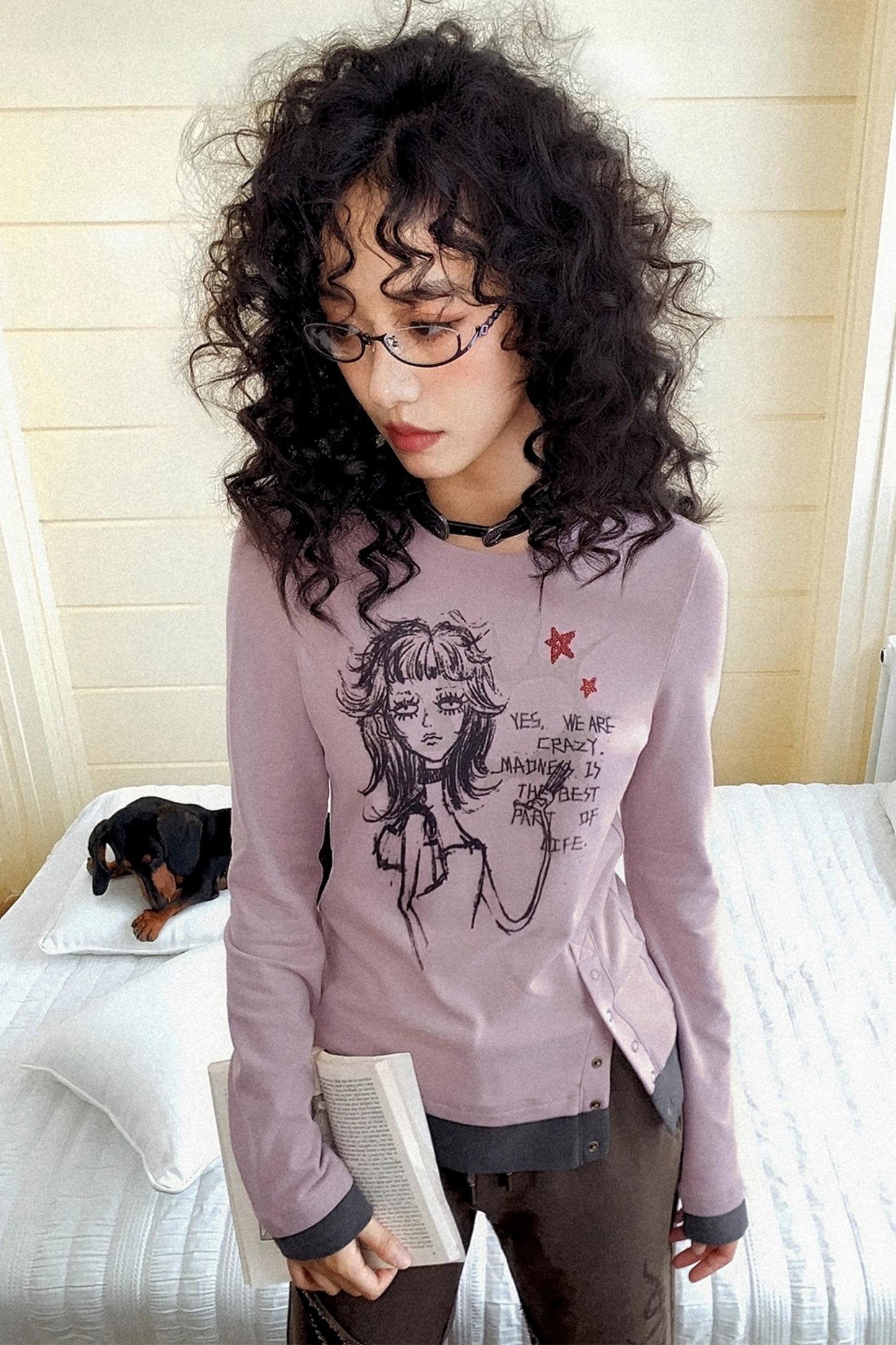 Crew Neck Long Sleeve T-Shirt