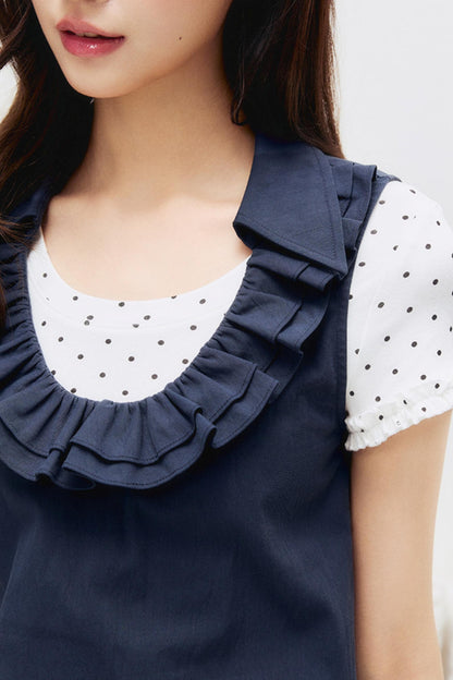 Floral Lace U-Neck Dress