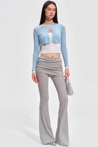 Glitzernde Strass-Strickhose