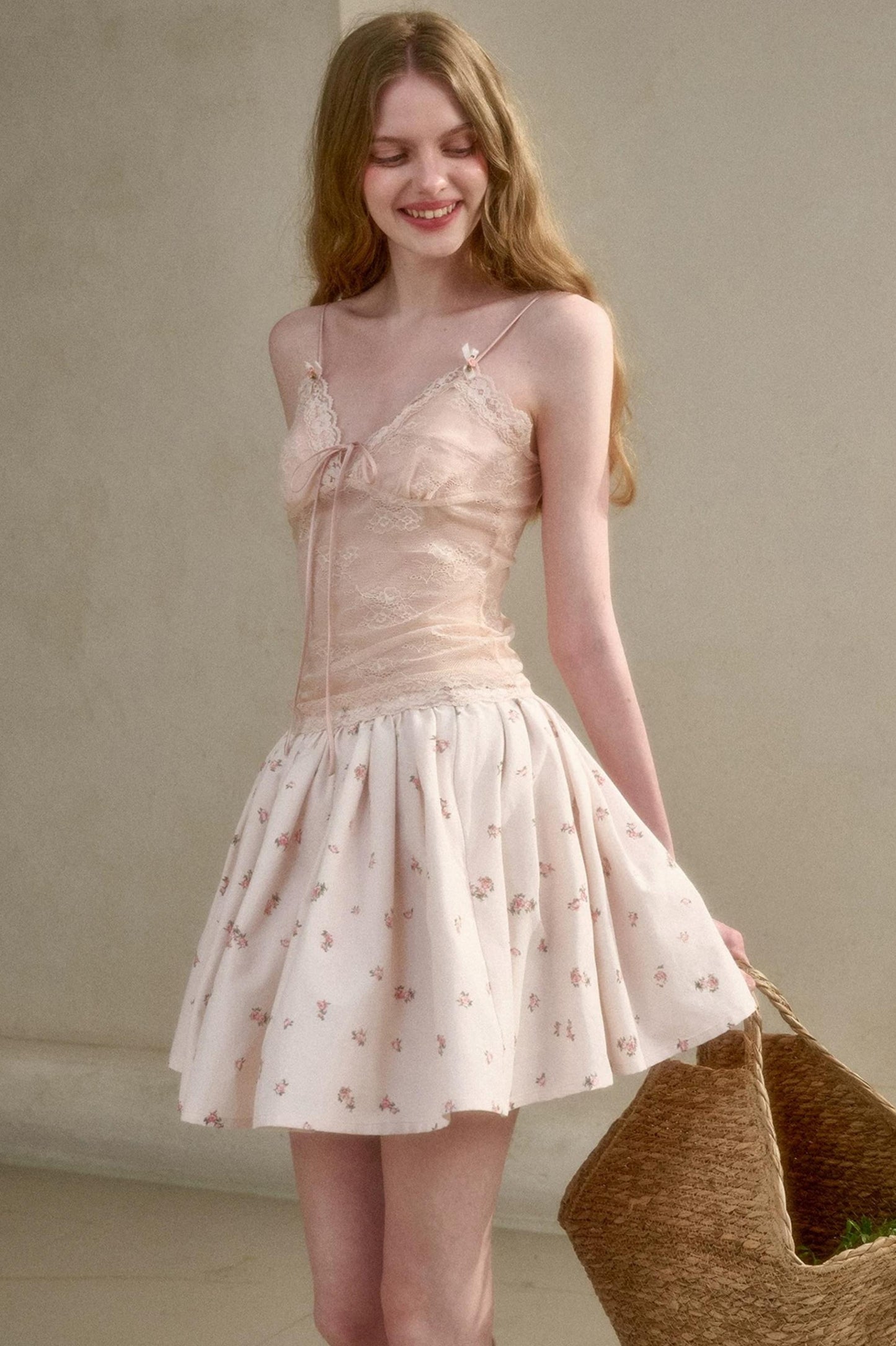 Pure French Lace Ruched Top
