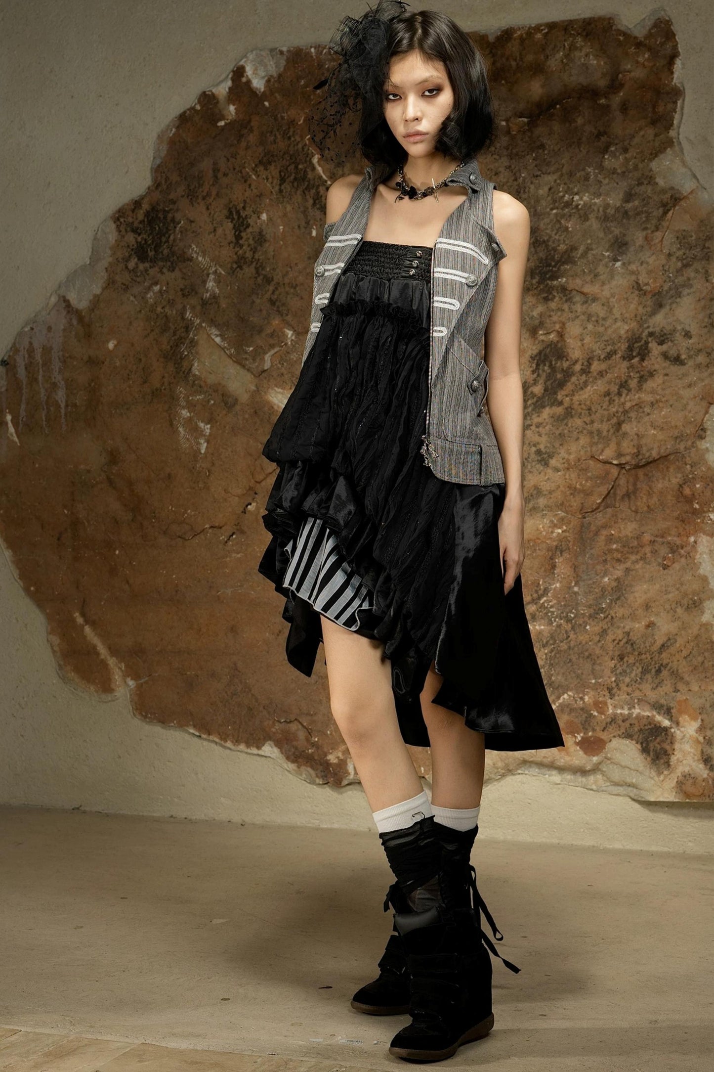 Sleeveless Gothic Halter Top