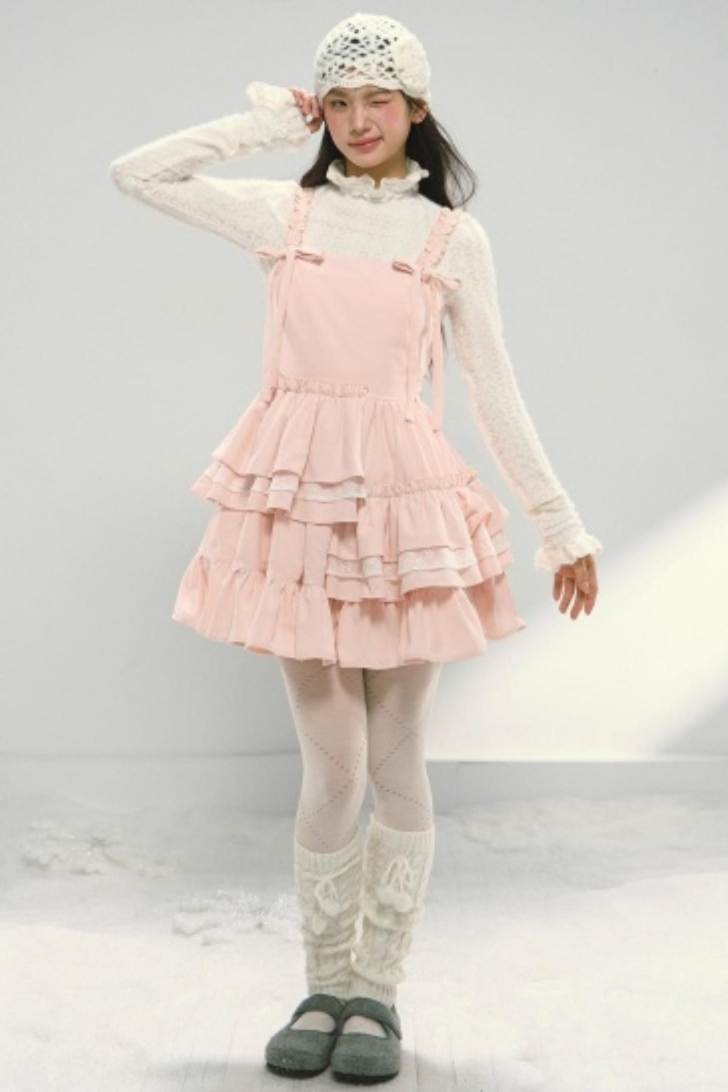Pink Corduroy Princess Dress
