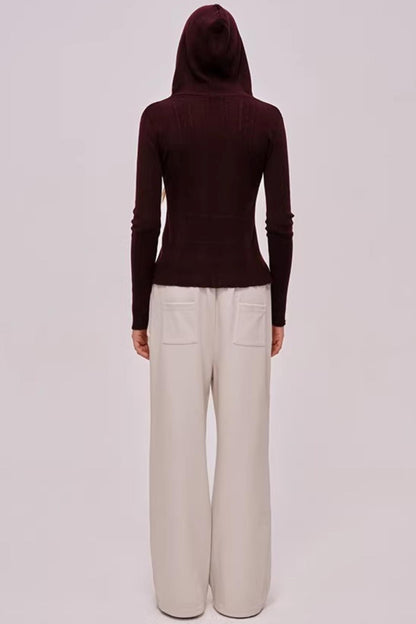 Skin-Friendly Ribbed Sweatpants