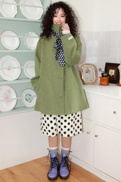 Green Manor Woolen Coat