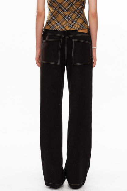 Black Studded Punk Pants