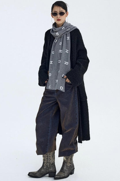 Distressed Velvet Winter Pants