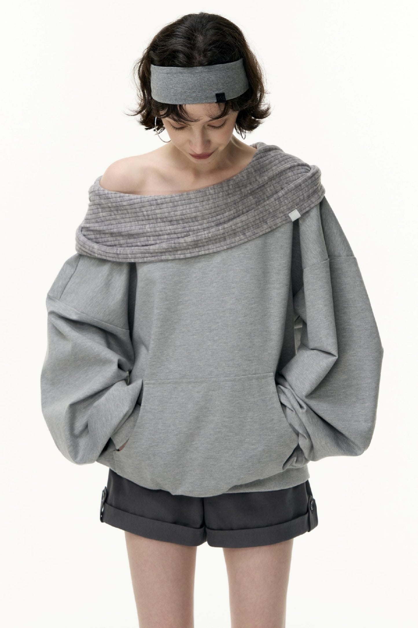 Loose Hooded Sweatshirt