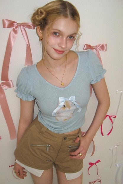 Retro A-Line Side Split Shorts