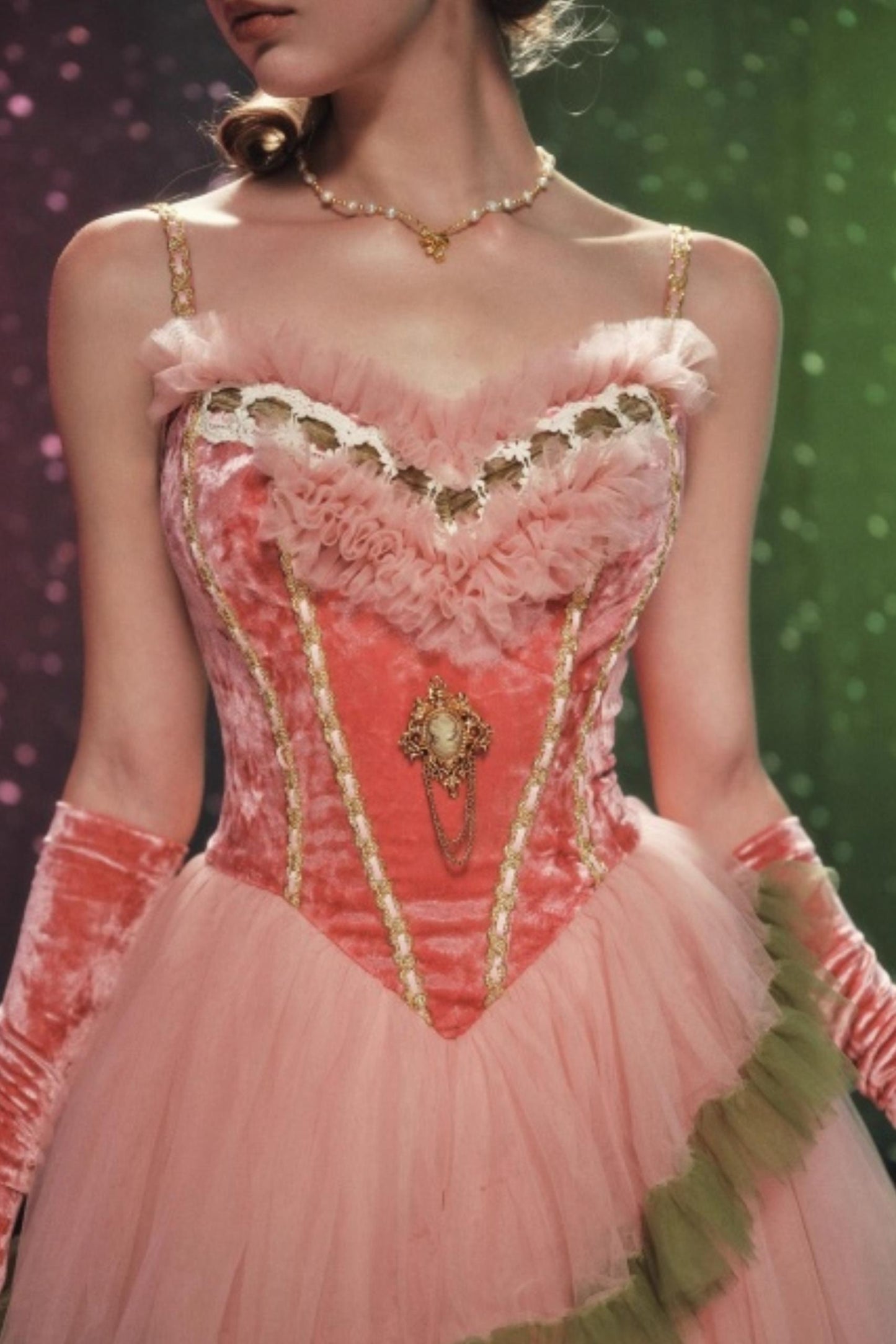 Lacemade Grape Green Dress