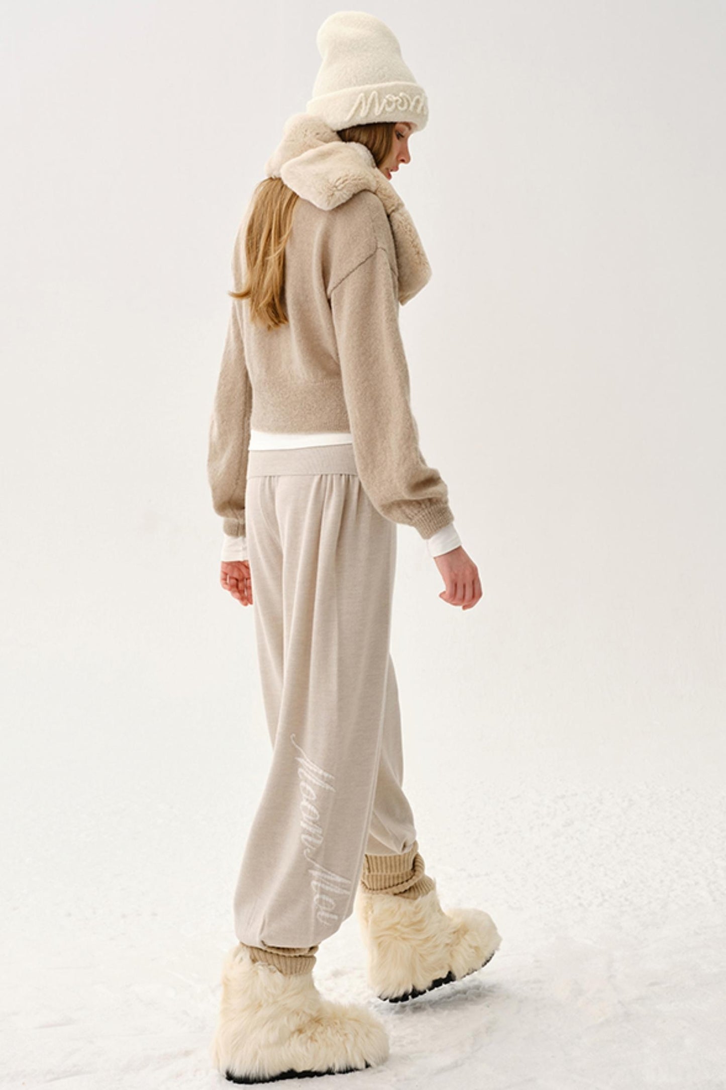 High-End Wool Knit Pants
